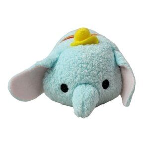 Disney Store Dumbo Mini Plush Elephant Stackable 3.5" Embroider Tsum Tsum